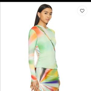 Sideres Maddie Asymmetric Button Top